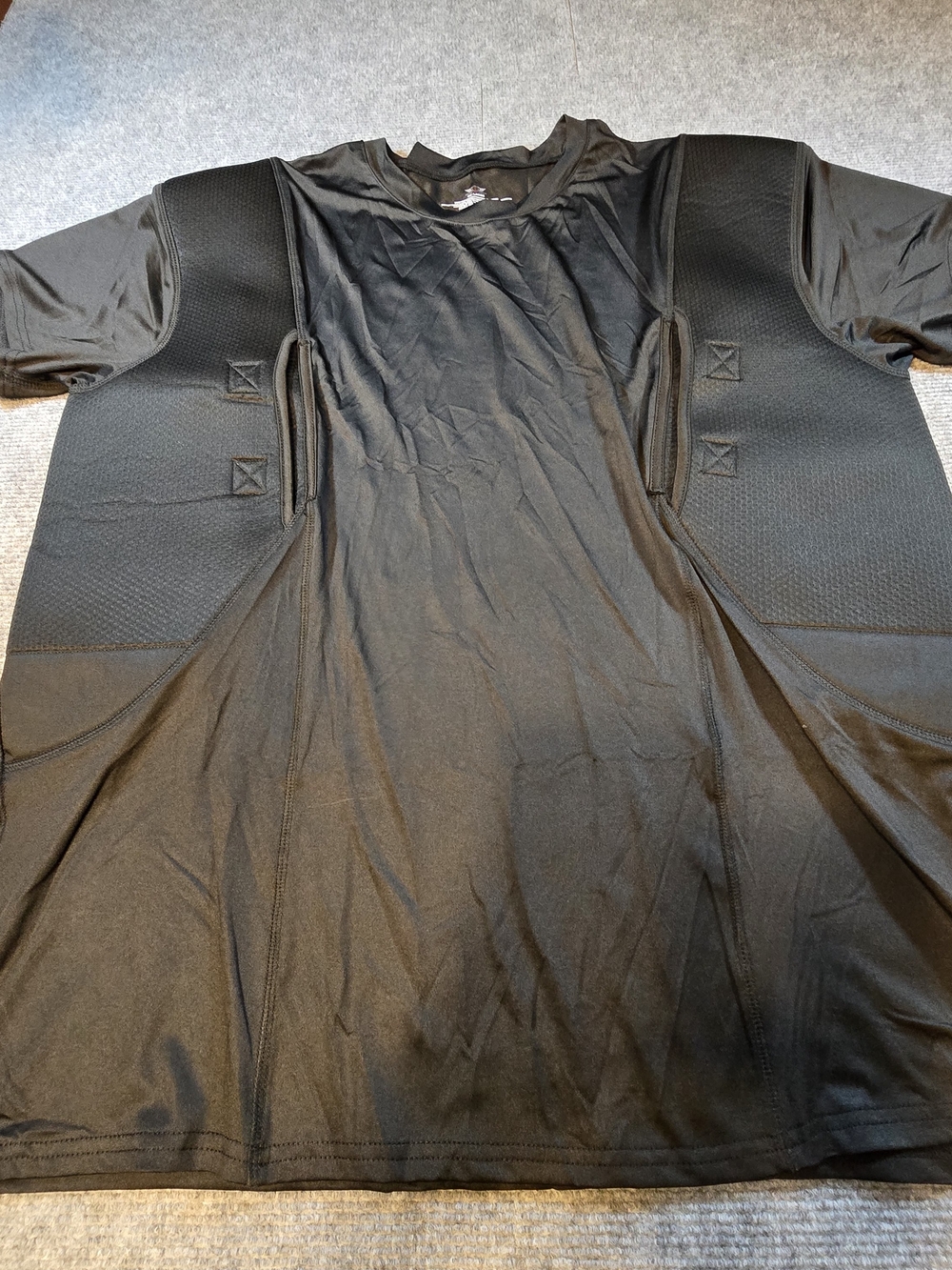 CCW Tactical Men’s 3XL Black Concealed Carry Compression Holster Undershirt